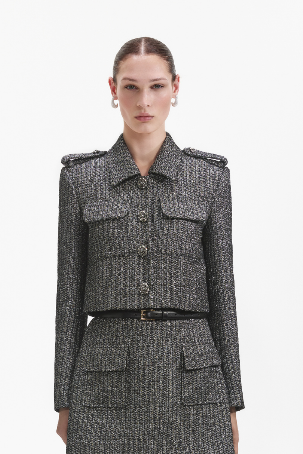 060J METALLIC BOUCLE JACKET