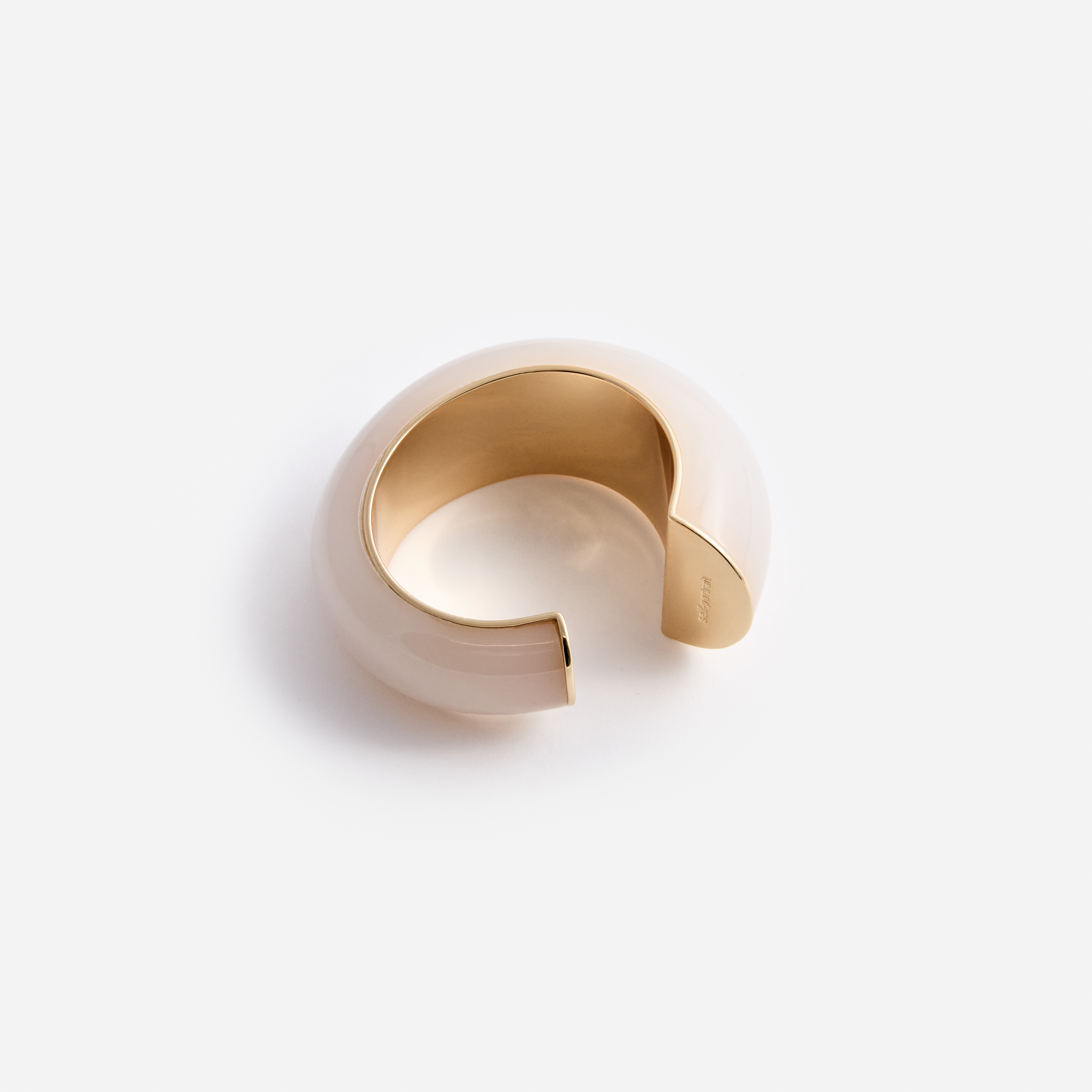 604B CREAM RESIN CUFF ACC METALLIC